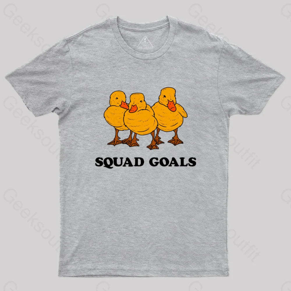Ducklings Squad Goals T-Shirt Grey / S