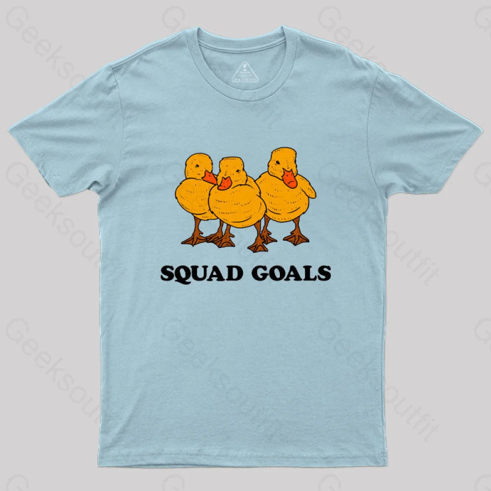 Ducklings Squad Goals T-Shirt Light Blue / S