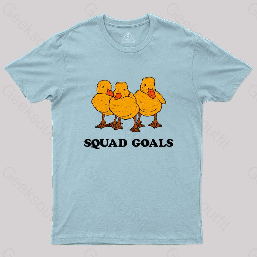 Ducklings Squad Goals T-Shirt Light Blue / S