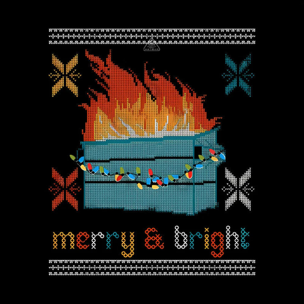 Dumpster Fire - Merry And Bright Geek T-Shirt