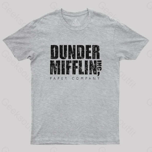 Dunder Mifflin Paper Company Nerd T-Shirt Grey / S