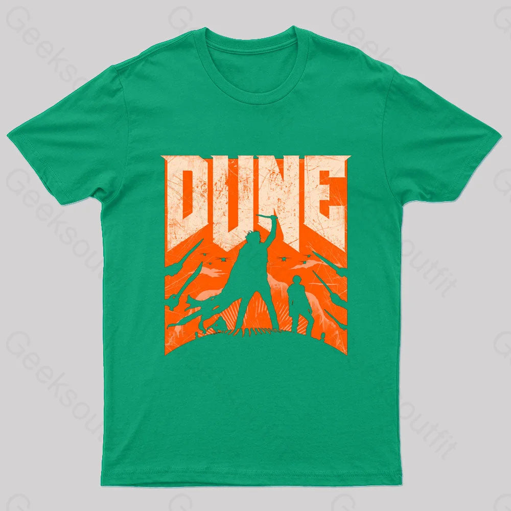 Dune Slayer Nerd T-Shirt Green / S