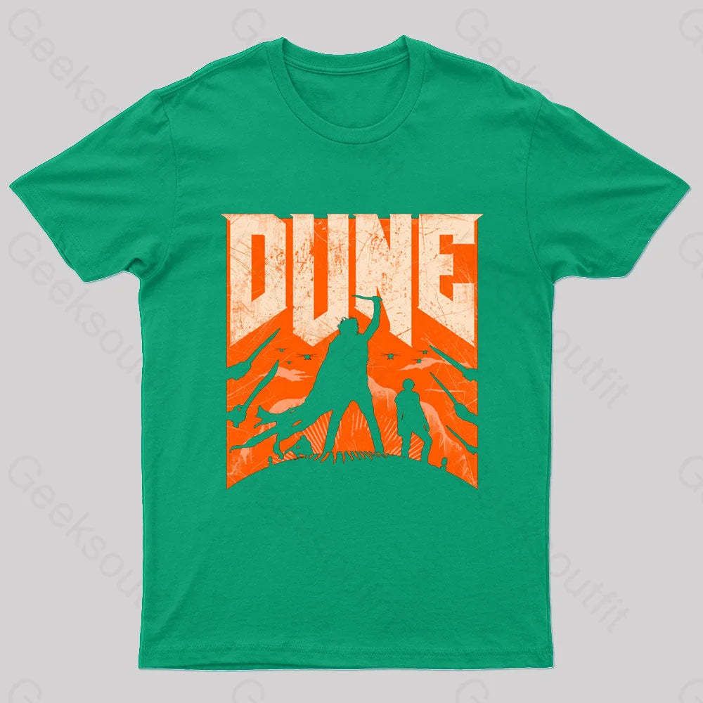 Dune Slayer Nerd T-Shirt Green / S