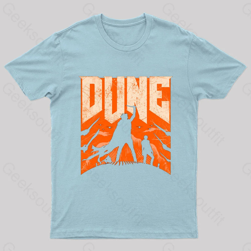 Dune Slayer Nerd T-Shirt Light Blue / S
