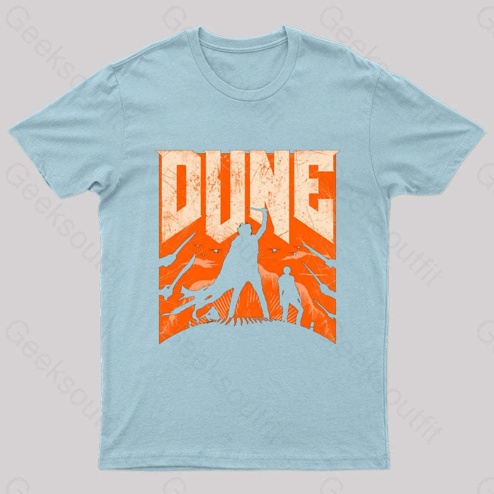 Dune Slayer Nerd T-Shirt Light Blue / S