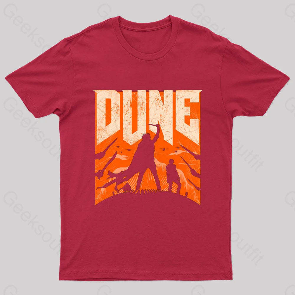 Dune Slayer Nerd T-Shirt Red / S