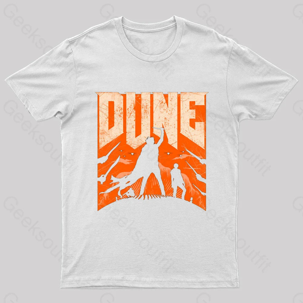 Dune Slayer Nerd T-Shirt White / S