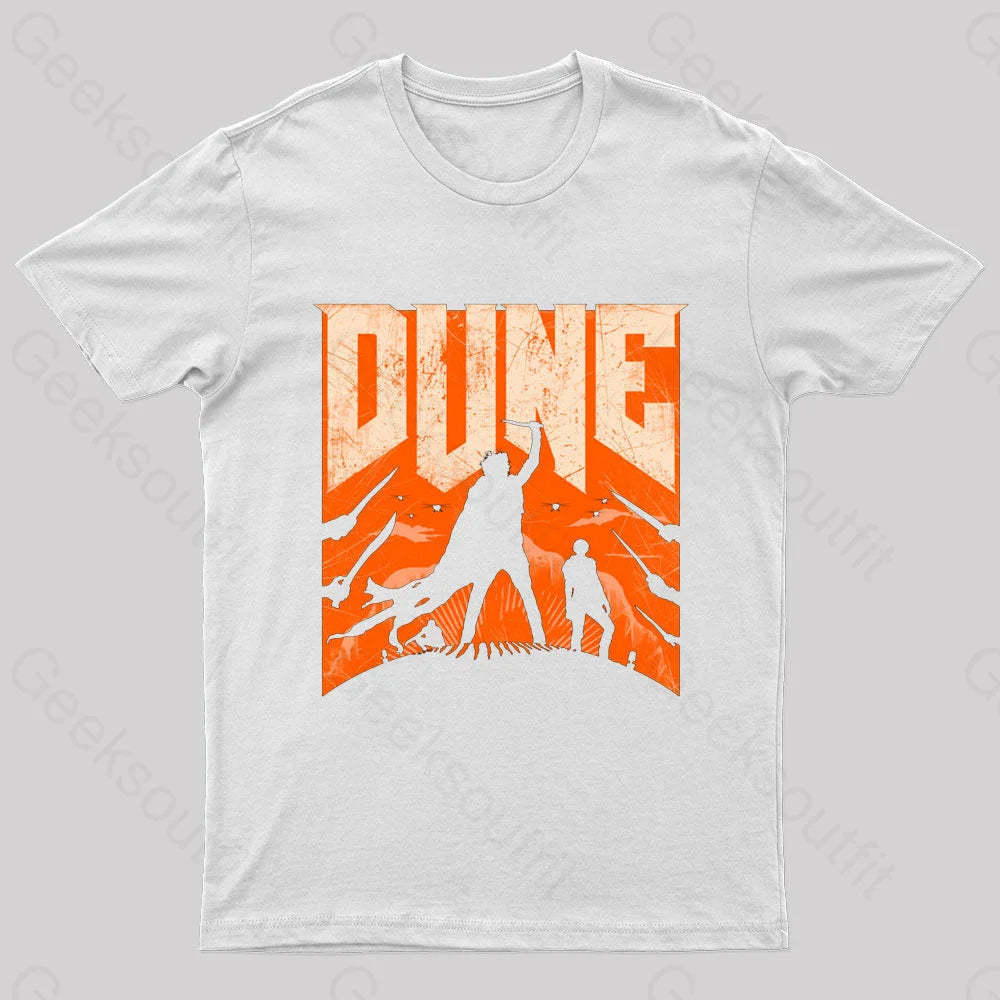 Dune Slayer Nerd T-Shirt White / S