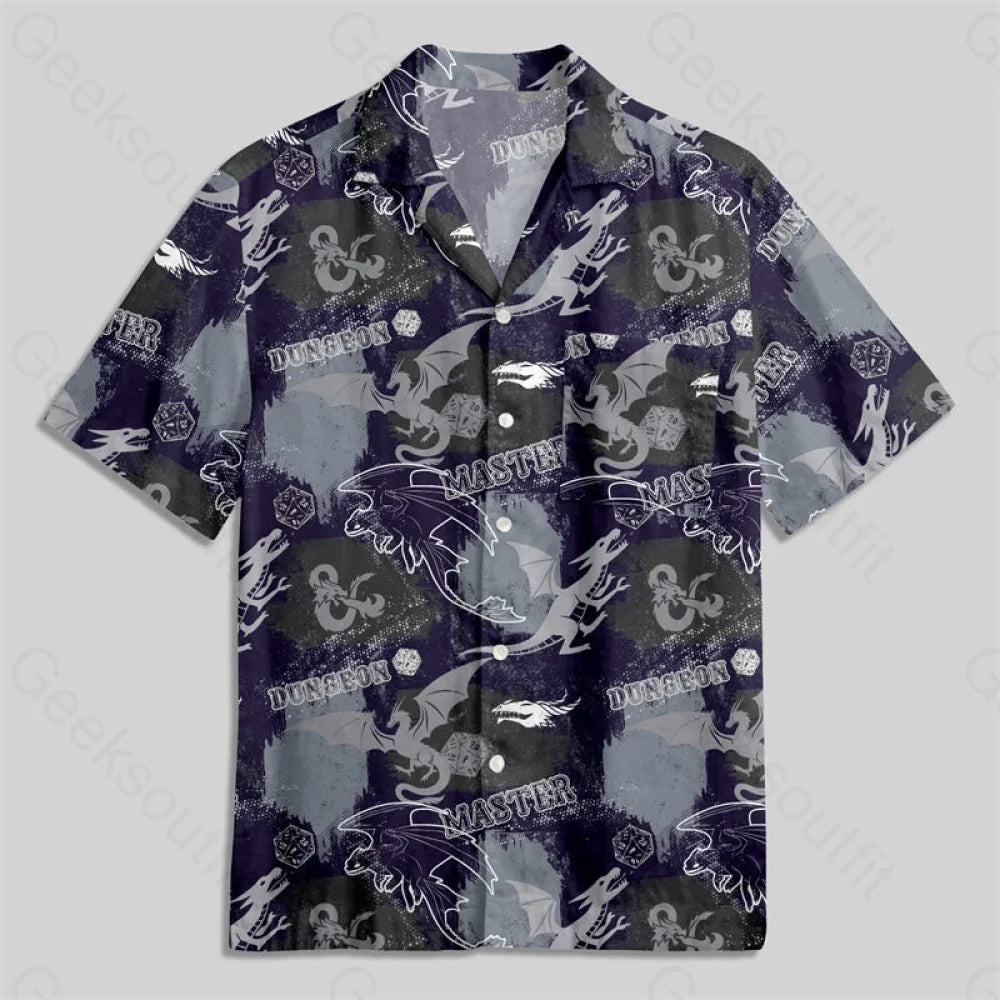 Dungeon Master Button Up Pocket Shirt Hawaiian / S Bus438 Yc