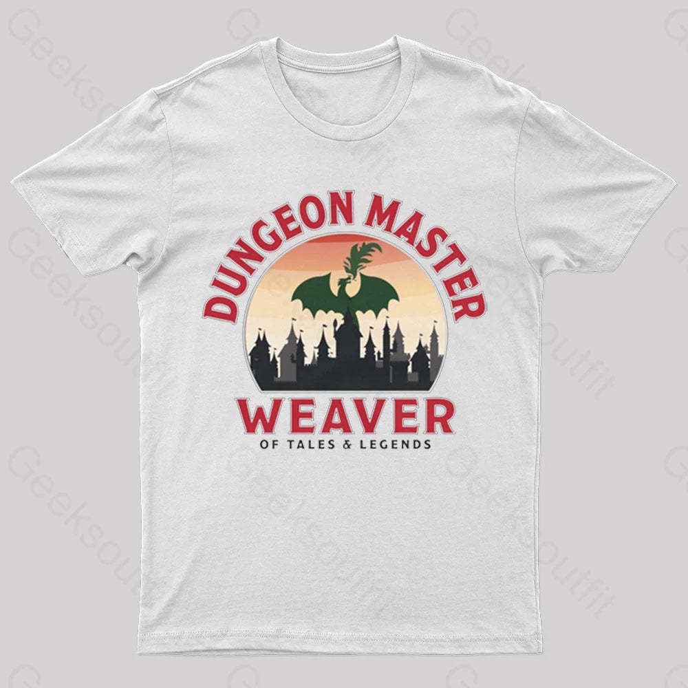 Dungeon Master Geek T-Shirt White / S