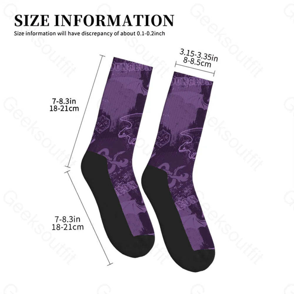 Dungeon Master Graffiti Style Men’s Socks