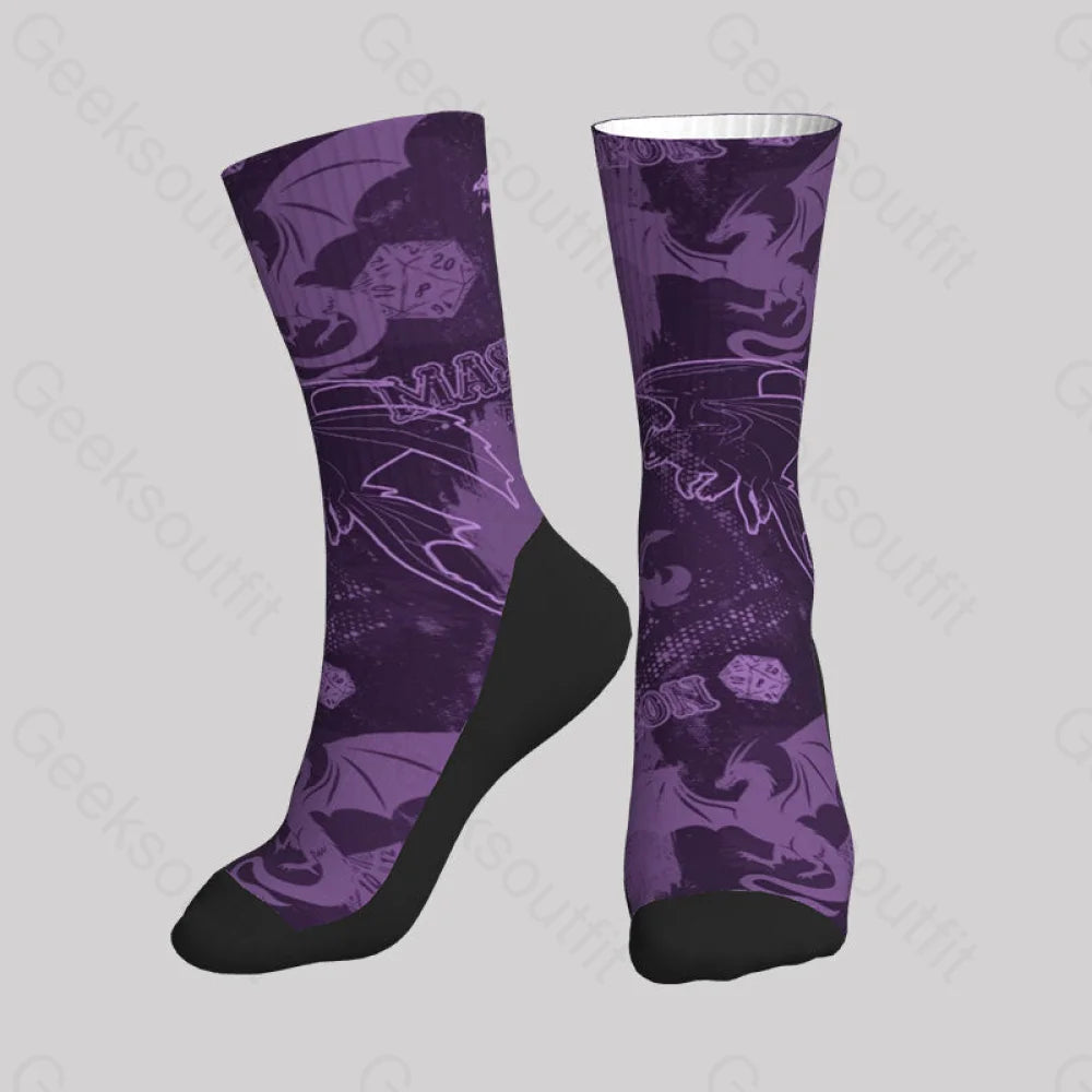 Dungeon Master Graffiti Style Men’s Socks