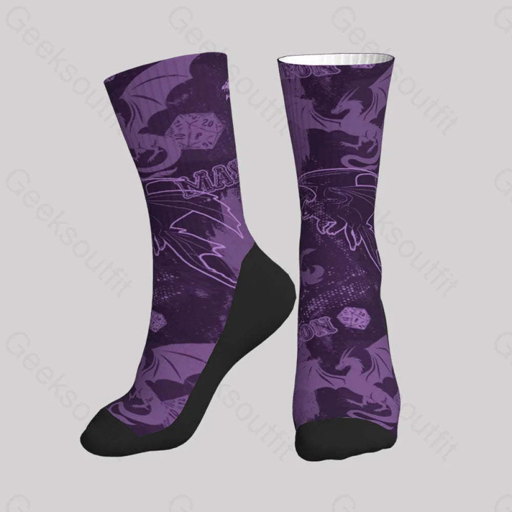 Dungeon Master Graffiti Style Men’s Socks