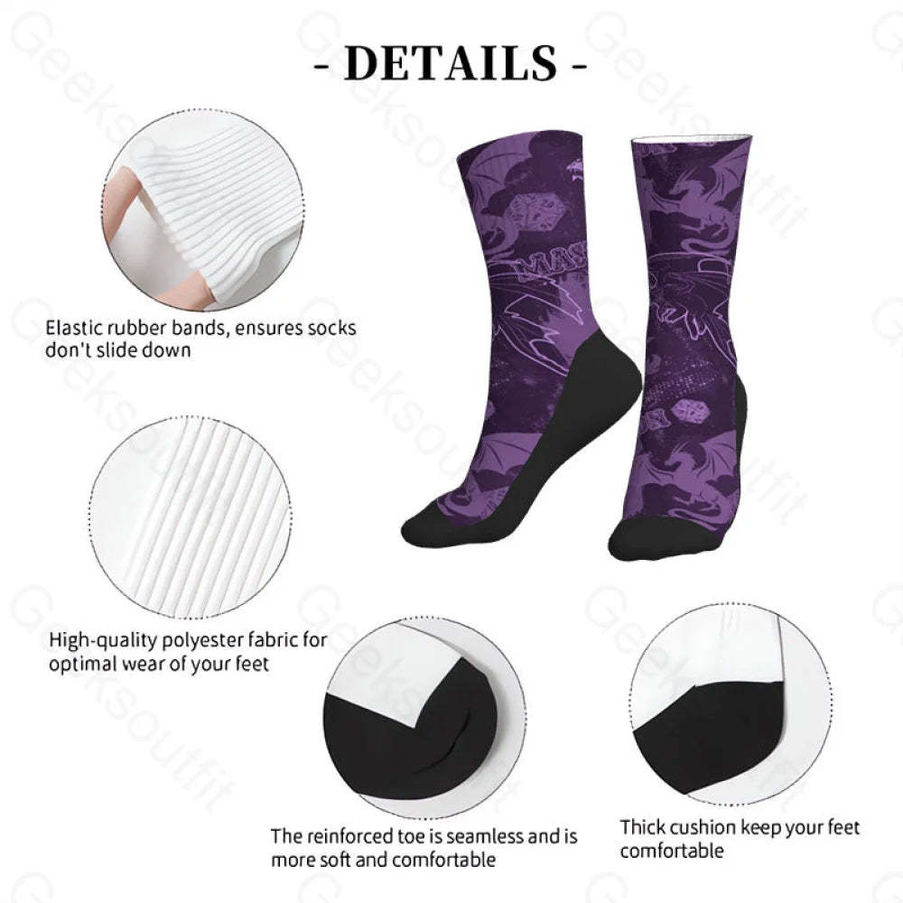 Dungeon Master Graffiti Style Men’s Socks