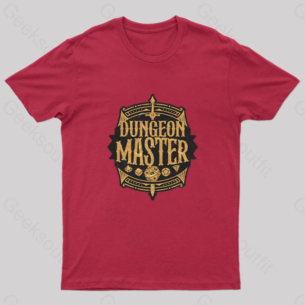 Dungeon Master Nerd T-Shirt Red / S Yc