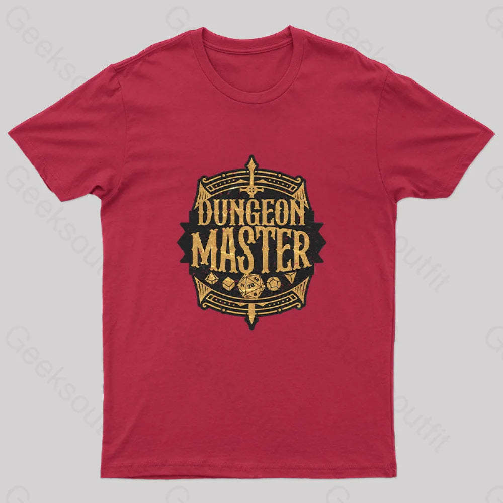 Dungeon Master Nerd T-Shirt Red / S Yc