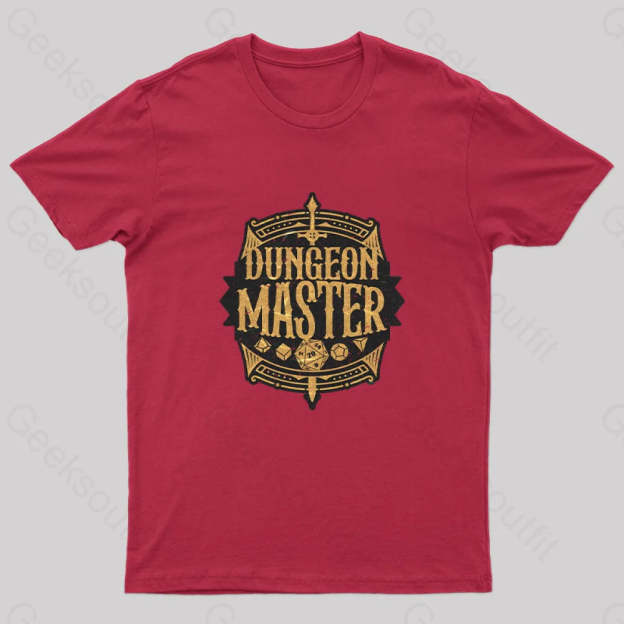 Dungeon Master Nerd T-Shirt Red / S Yc