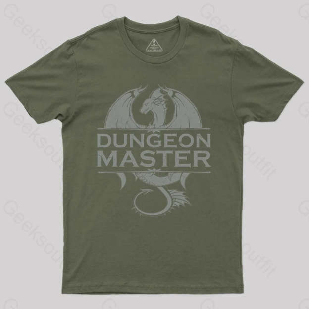 Dungeon Master - Rpg Gamer T-Shirt Army Green / S