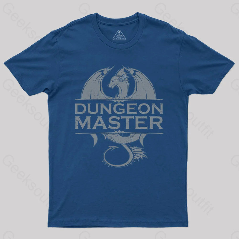 Dungeon Master - Rpg Gamer T-Shirt Navy / S