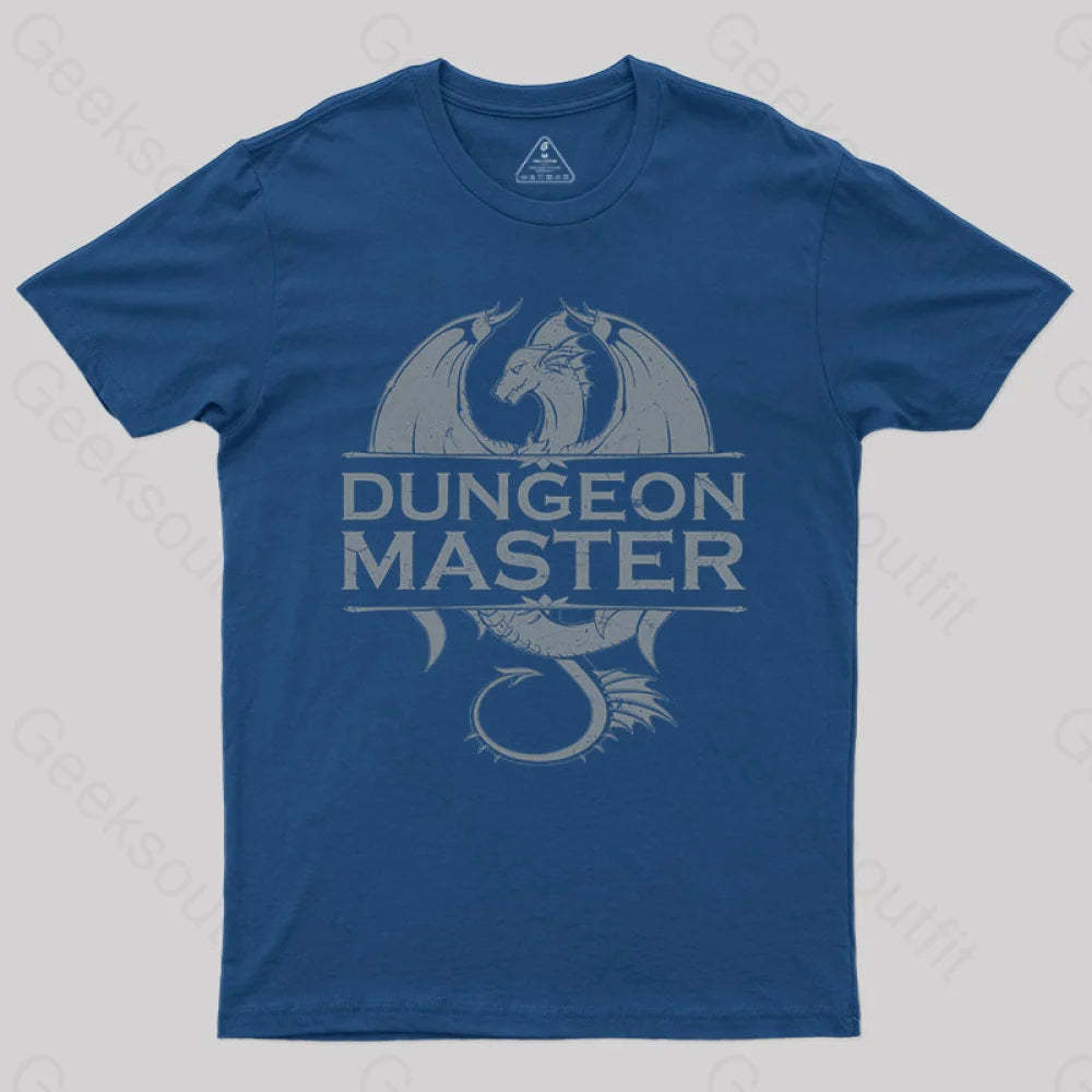Dungeon Master - Rpg Gamer T-Shirt Navy / S