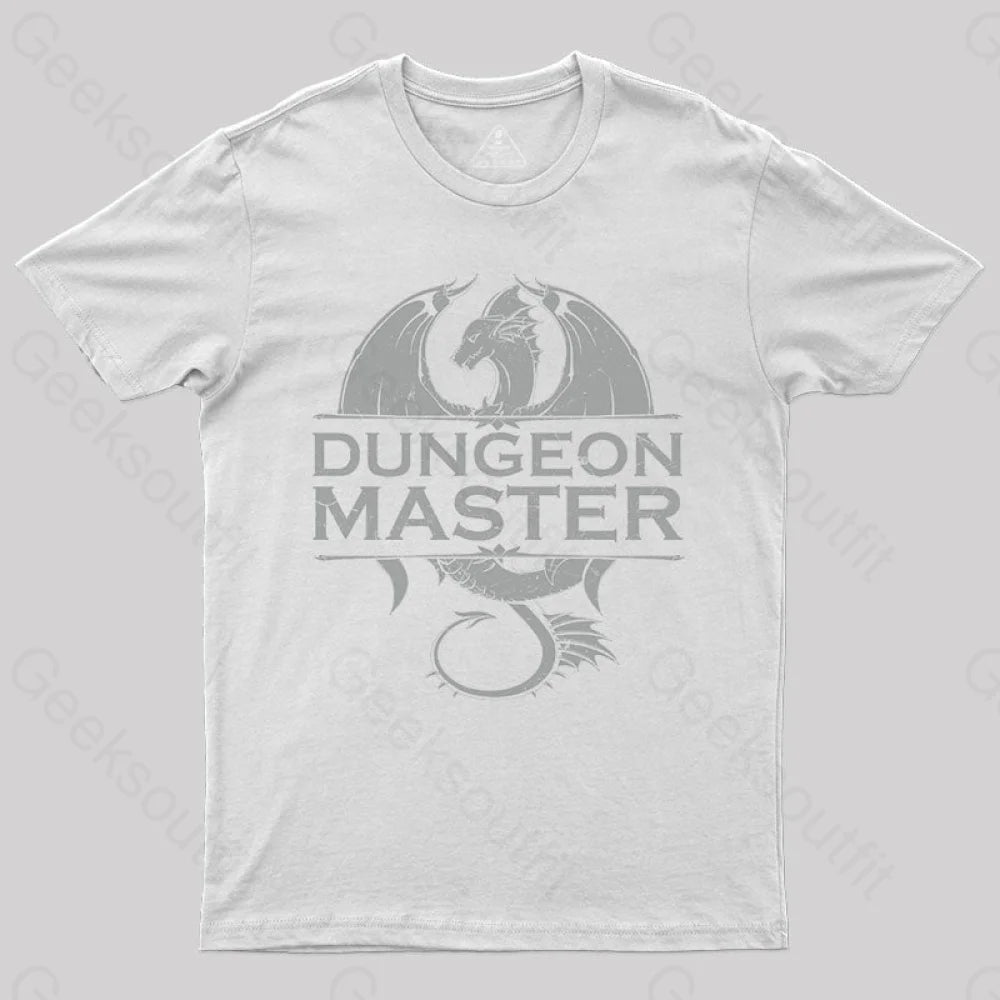 Dungeon Master - Rpg Gamer T-Shirt White / S