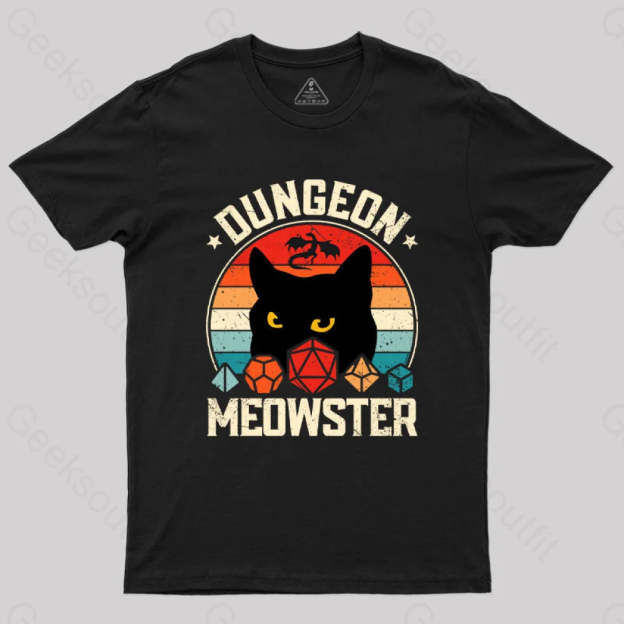Dungeon Meowster T-Shirt Black / S