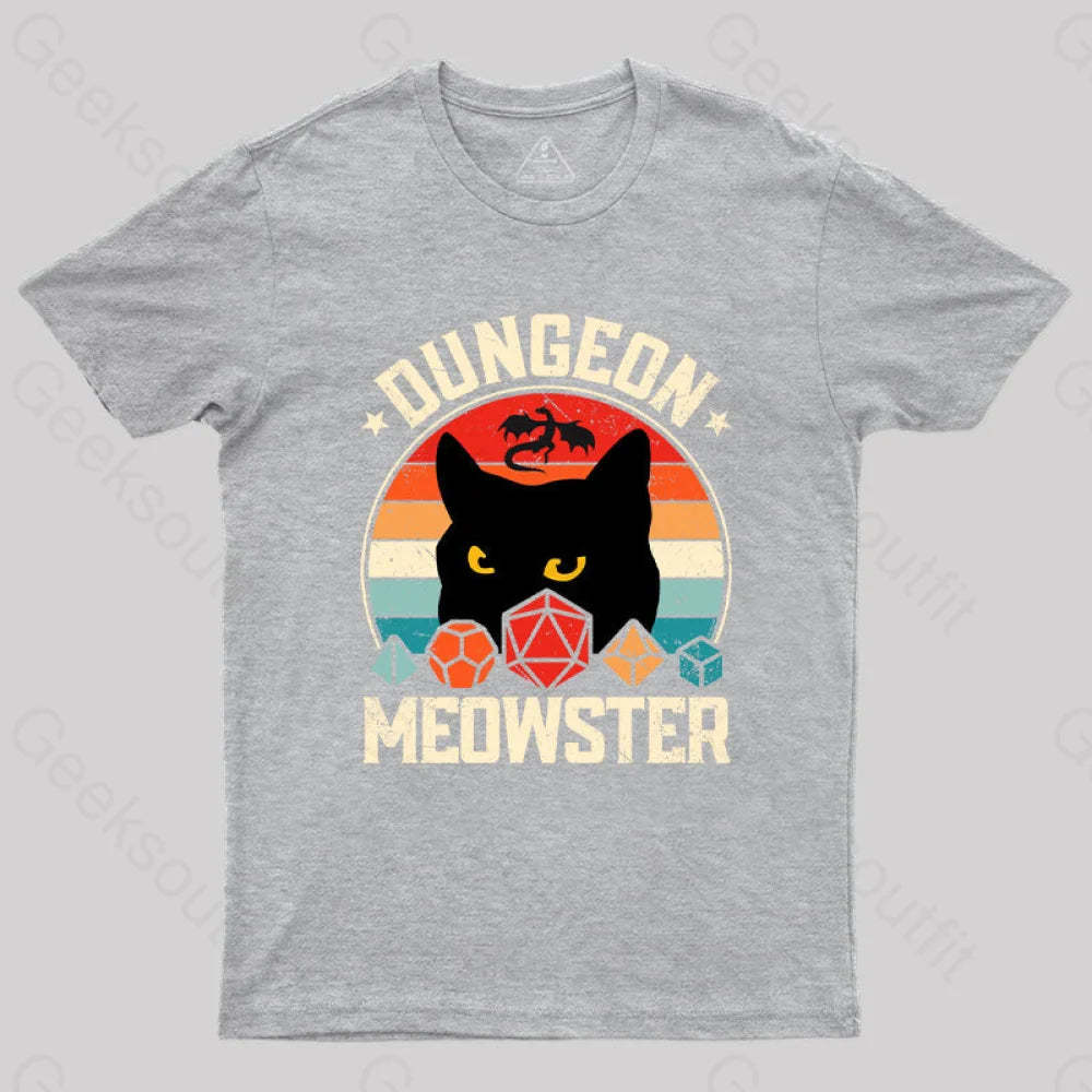 Dungeon Meowster T-Shirt Grey / S