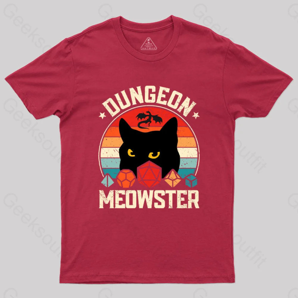 Dungeon Meowster T-Shirt Red / S
