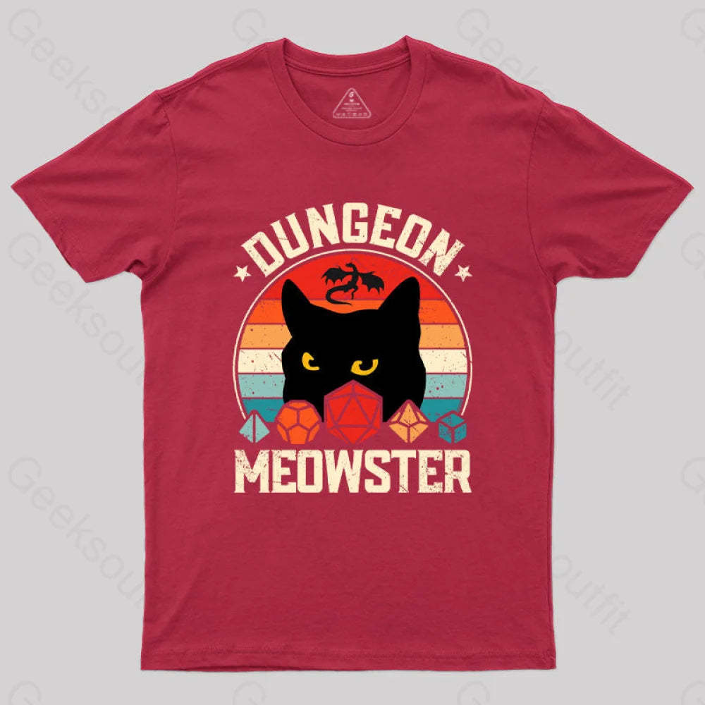 Dungeon Meowster T-Shirt Red / S
