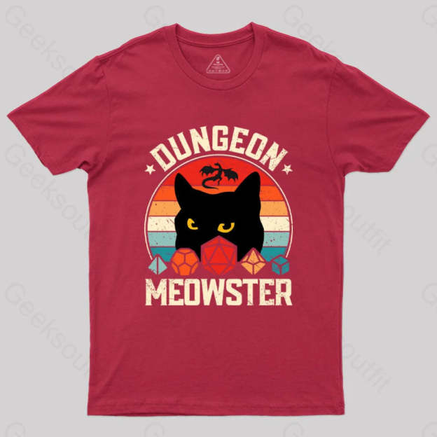 Dungeon Meowster T-Shirt Red / S