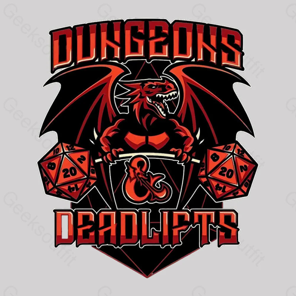 Dungeons And Deadlifts Nerd T-Shirt