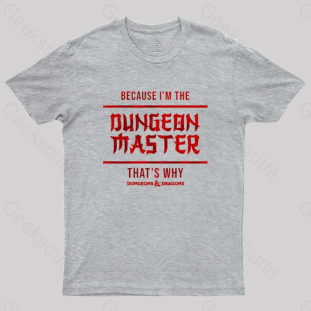 Dungeons And Dragons - Dungeon Master Geek T-Shirt Grey / S