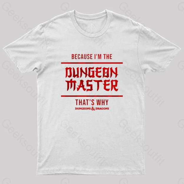 Dungeons And Dragons - Dungeon Master Geek T-Shirt White / S