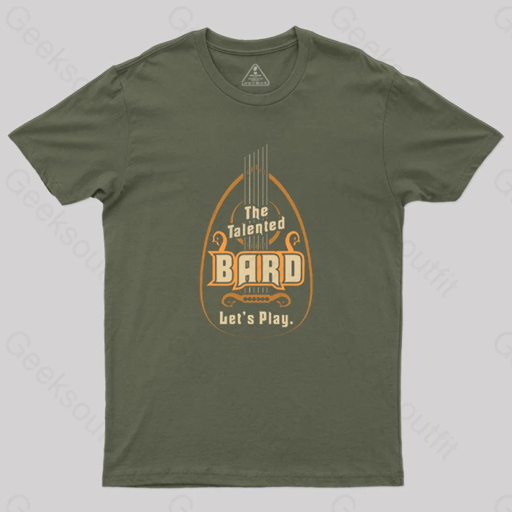 Dungeons & Dragons Bard Class T-Shirt Army Green / S