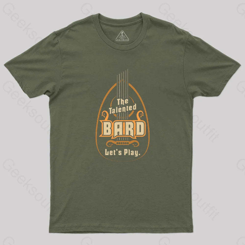 Dungeons & Dragons Bard Class T-Shirt Army Green / S