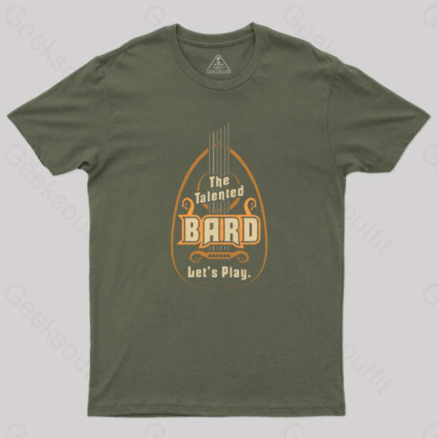 Dungeons & Dragons Bard Class T-Shirt Army Green / S