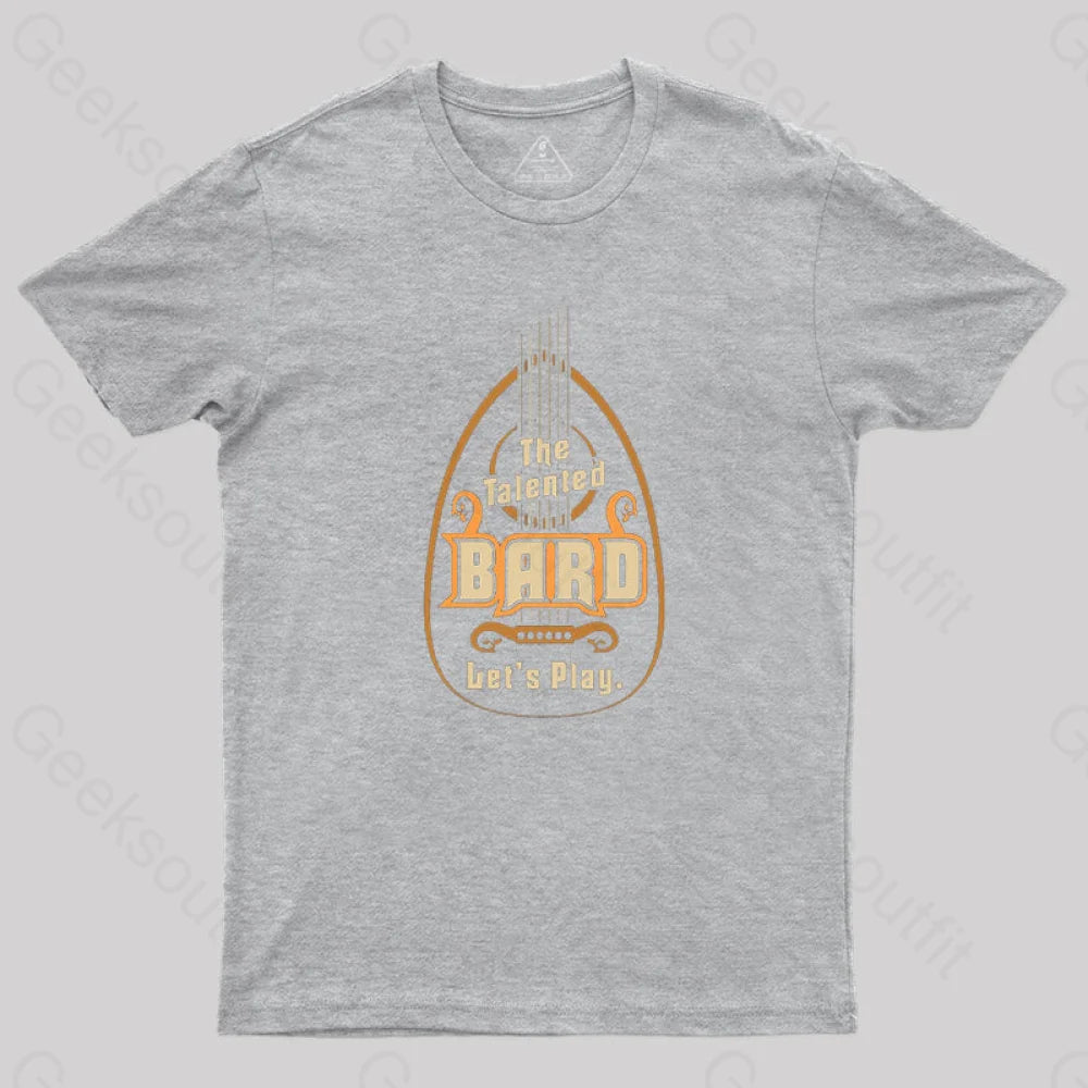 Dungeons & Dragons Bard Class T-Shirt Grey / S