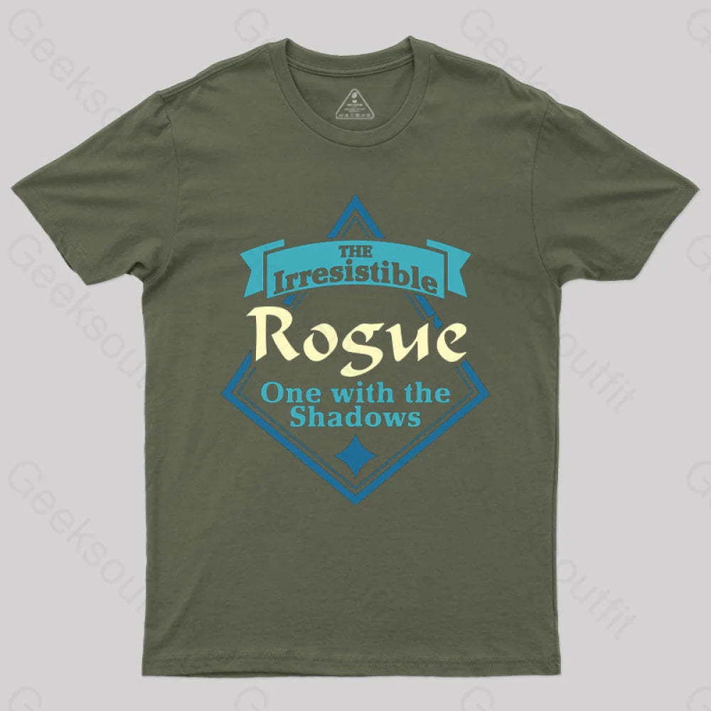 Dungeons & Dragons Rogue Class T-Shirt Army Green / S
