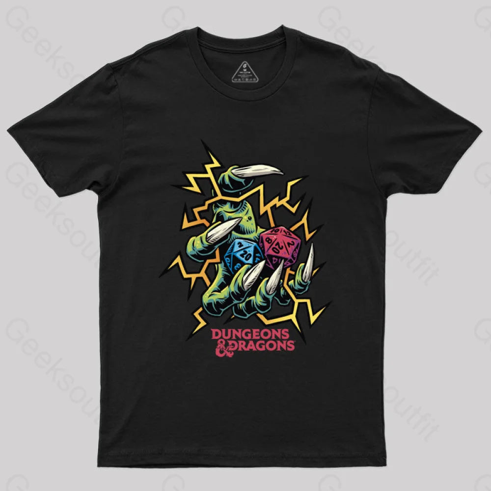 Dungeons & Dragons Roll The Dice T-Shirt Black / S