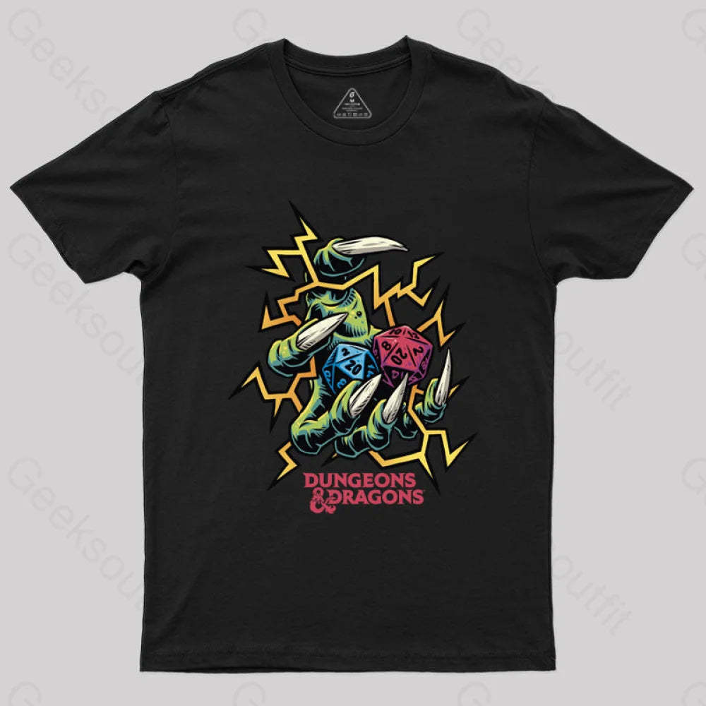 Dungeons & Dragons Roll The Dice T-Shirt Black / S