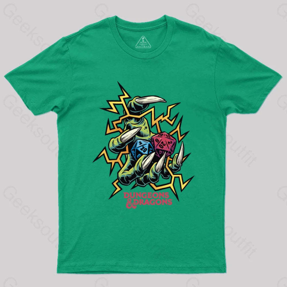 Dungeons & Dragons Roll The Dice T-Shirt Green / S