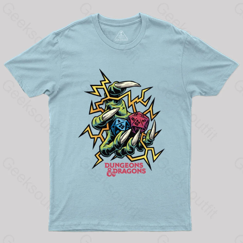 Dungeons & Dragons Roll The Dice T-Shirt Light Blue / S