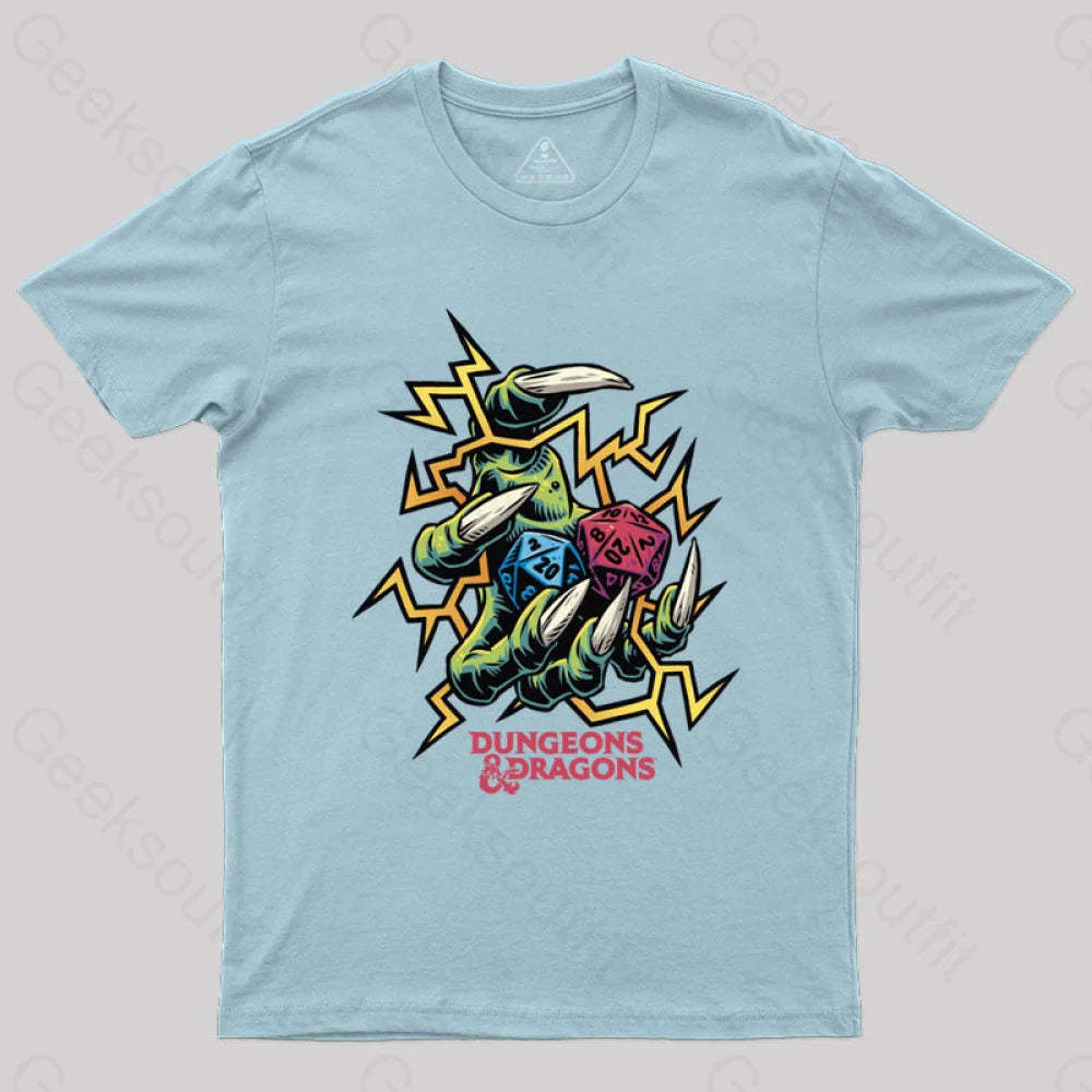 Dungeons & Dragons Roll The Dice T-Shirt Light Blue / S