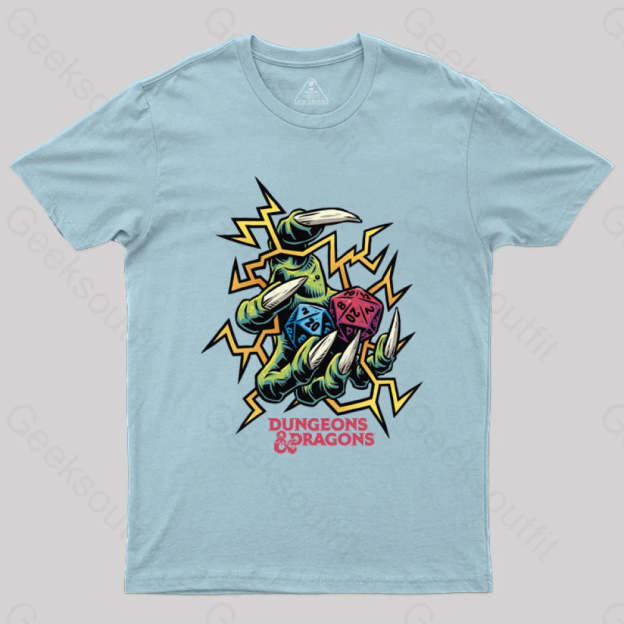 Dungeons & Dragons Roll The Dice T-Shirt Light Blue / S