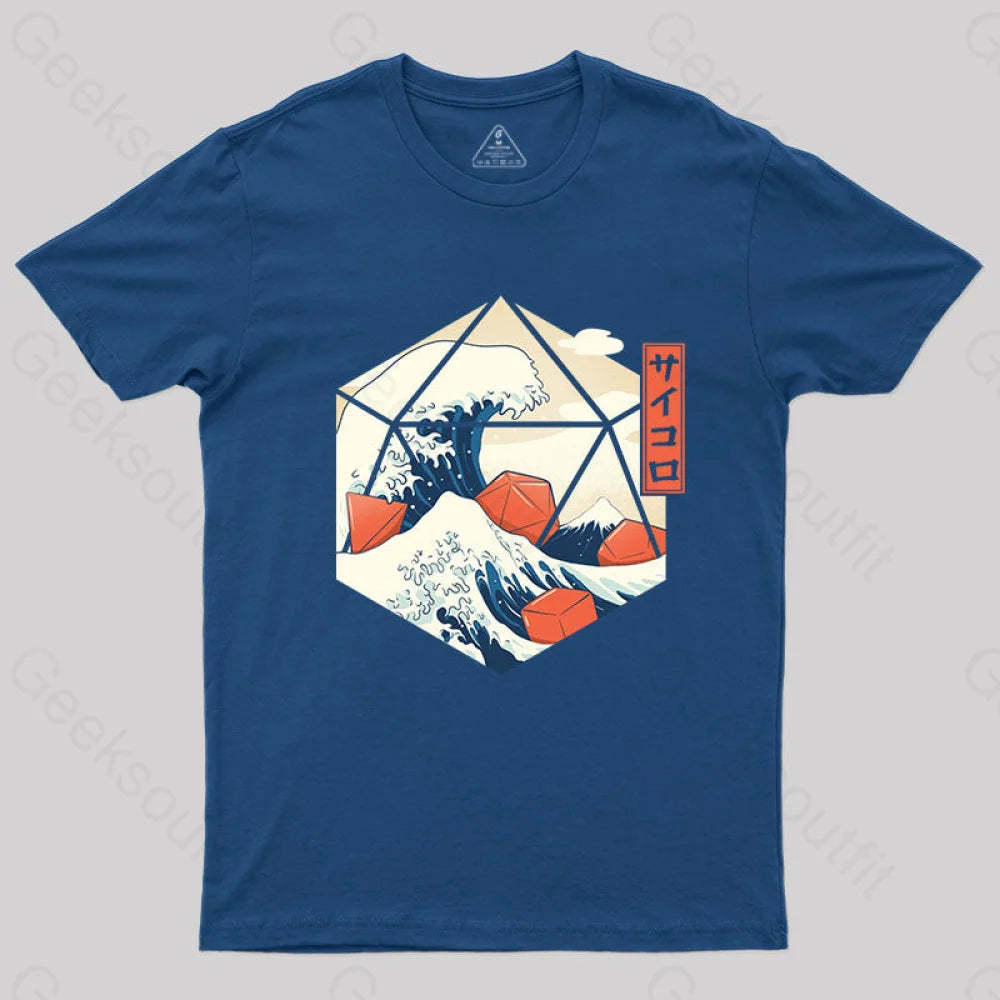 Dungeons & Dragons Waves T-Shirt Navy / S