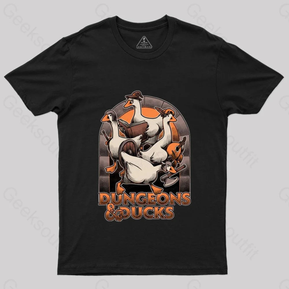Dungeons & Ducks Nerd T-Shirt Black / S