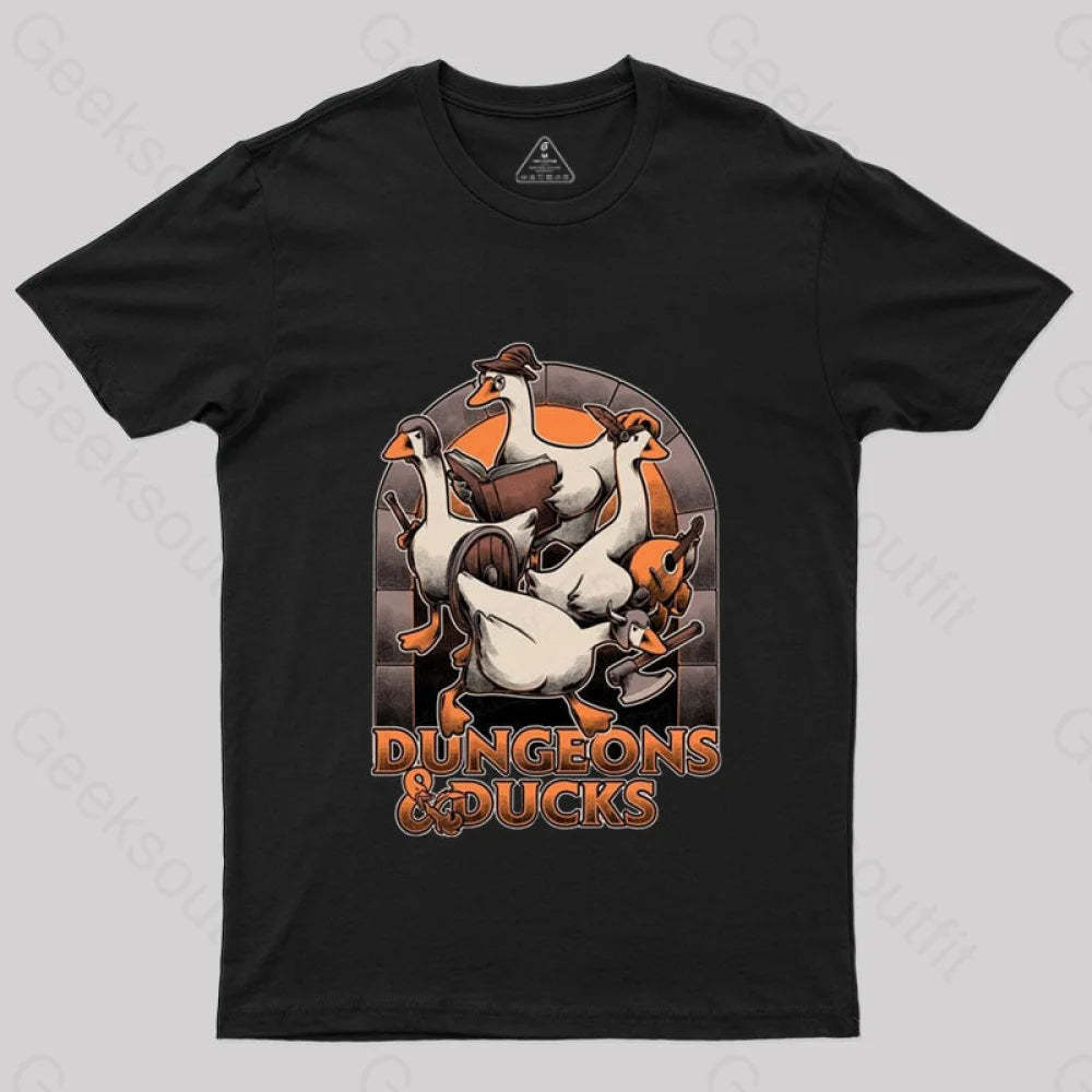 Dungeons & Ducks Nerd T-Shirt Black / S