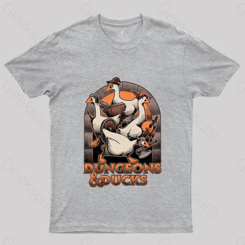 Dungeons & Ducks Nerd T-Shirt Grey / S