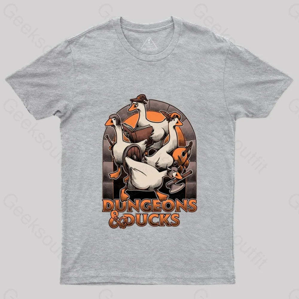 Dungeons & Ducks Nerd T-Shirt Grey / S