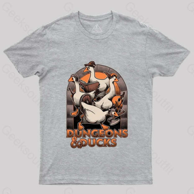 Dungeons & Ducks Nerd T-Shirt Grey / S